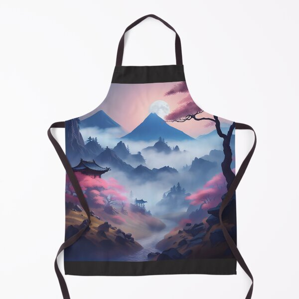 Item preview, Full moon rising behind a mountain designed and sold by EminenceCrafts.