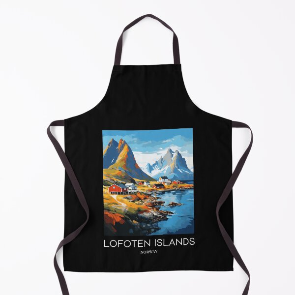 Item preview, A Pop Art Travel Print of the Lofoten Islands - Norway designed and sold by StudioRedKoala.