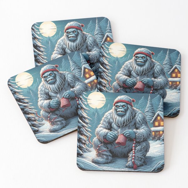 Item preview, Knitting yeti  designed and sold by Bouncingbumble.