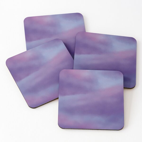 Item preview, Sky clouds purple sunset illustration designed and sold by snadesign.