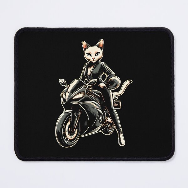 Item preview, Attractive and elegant cat on a motorcycle designed and sold by innovationTR.