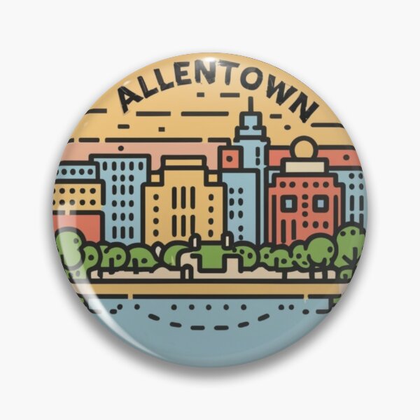 Item preview, Allentown, Pennsylvania | Pixel Art of the city designed and sold by CircinusStore.