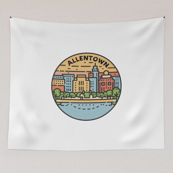 Item preview, Allentown, Pennsylvania | Pixel Art of the city designed and sold by CircinusStore.