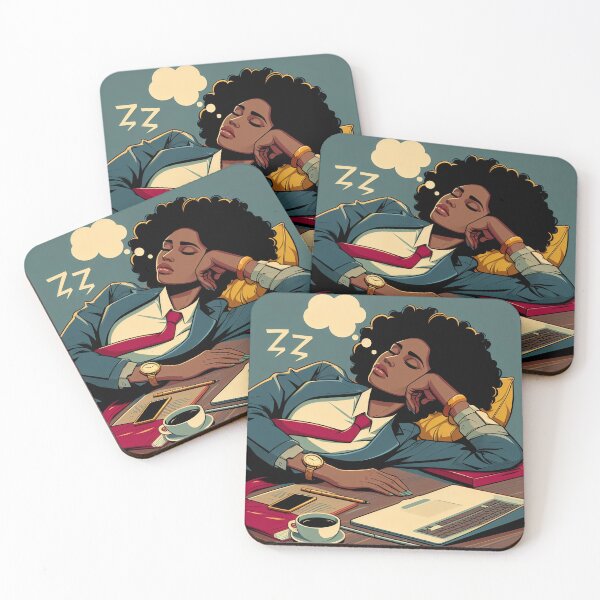 Item preview, Ebony Woman Hero - Exausted Enterpreneur 01 designed and sold by MyEbonyYou.