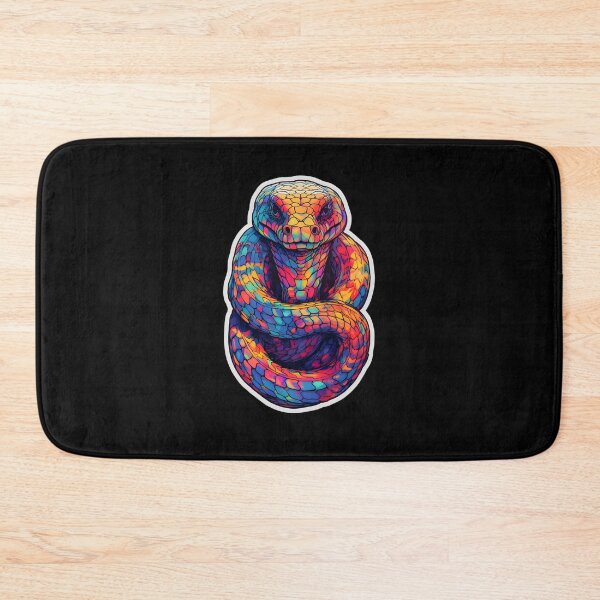 Item preview, A scary neon Anaconda designed and sold by AI-Only Creations.