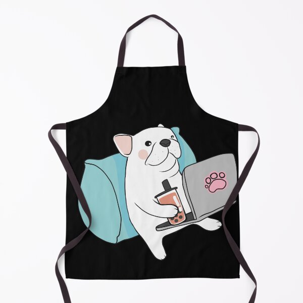 Item preview, dog drinking boba tea designed and sold by itswallcraft.