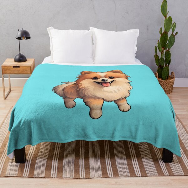 Item preview, Orange and White Pomeranian Puppy Dog Drawing designed and sold by meganohm.