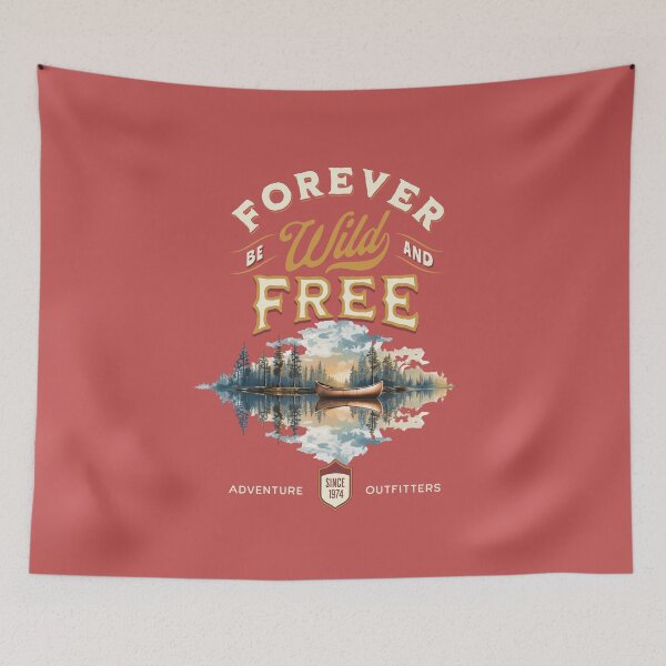 Item preview, Forever be wild and free - exploretheworld - tourist atraction - aroundtheworld - Die Wanderlust – outdoorlife – exploremore – Sundown adventure – in to the wild designed and sold by JansenGS.