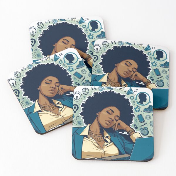 Item preview, Ebony Woman Hero - Exausted Enterpreneur 02 designed and sold by MyEbonyYou.