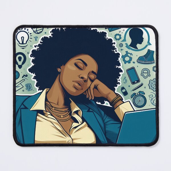 Item preview, Ebony Woman Hero - Exausted Enterpreneur 02 designed and sold by MyEbonyYou.