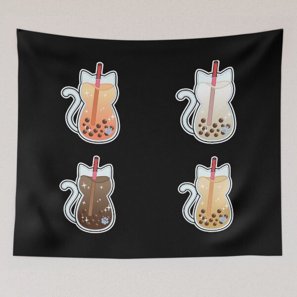 Item preview, boba cat designed and sold by itswallcraft.