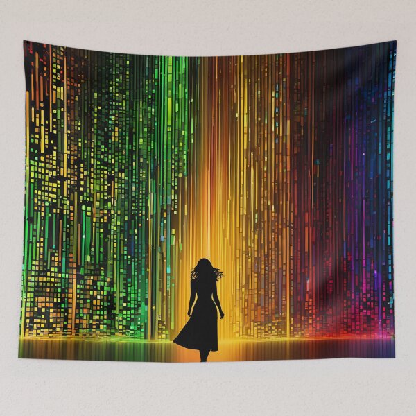 Item preview, Binary Kaleidoscope: The Hypnotic Dance of Colors in the Golden Age of Digital Art designed and sold by Artedig.
