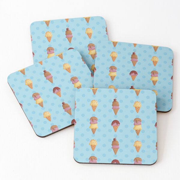 Item preview, Ice Cream and Polka Dots designed and sold by LeftNWrite.