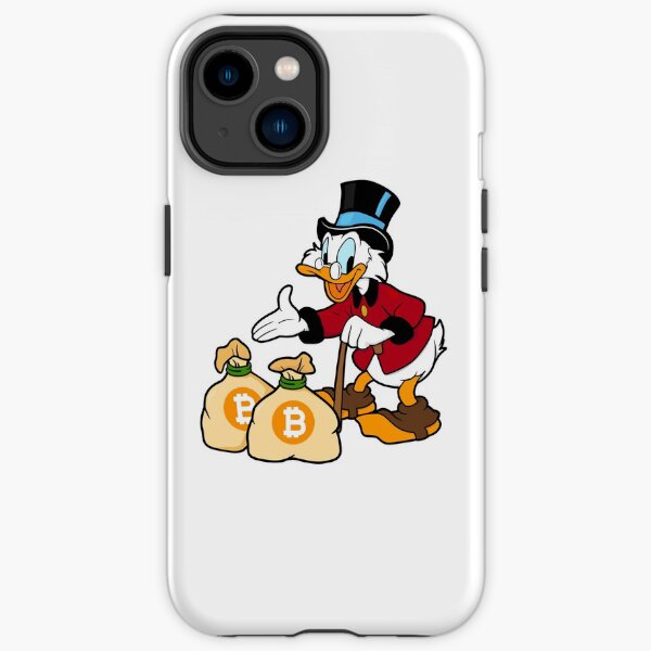 Bitcoin Hodl Scrooge McDuck Funda resistente para iPhone