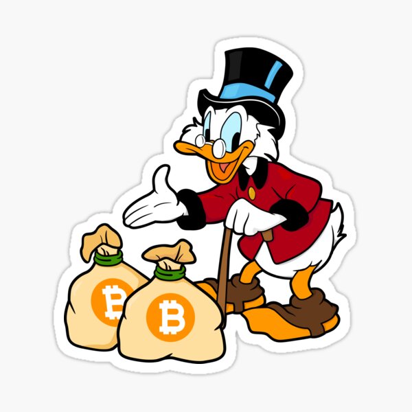 Bitcoin Hodl Scrooge McDuck Sticker