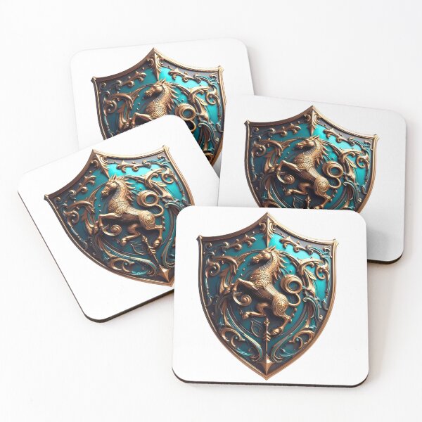 Item preview, Coat of arms in blue and gold designed and sold by CollorTrend.
