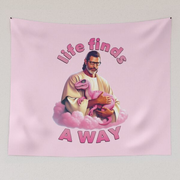 Item preview, Life Finds a Way Pink Raptor Jesus designed and sold by liminalcandy.