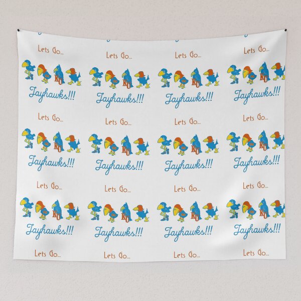 Item preview, KU Jayhawks Over the Years Lets Go Jayhawks Throwback Marching Jayhawks KU Baskball  designed and sold by TheVelvetBanana.