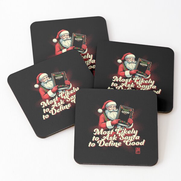 Item preview,  Most Likely to Ask Santa to Define Good - Christmas Matching - Happy Holidays designed and sold by ArtProjectShop.