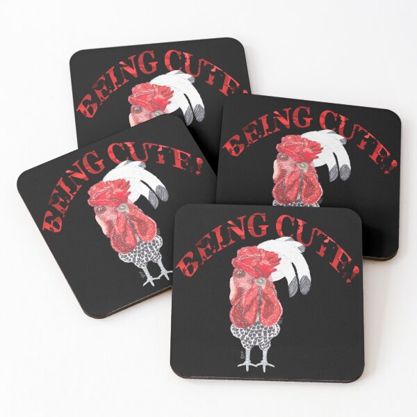 Item preview, HAMBURG CHICKEN BEING CUTE designed and sold by BeritValk.