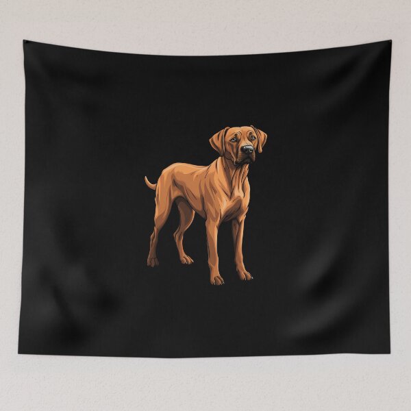Artikelvorschau, Zeichnung eines roten Rhodesian Ridgeback-Hundes entworfen und verkauft von meganohm.