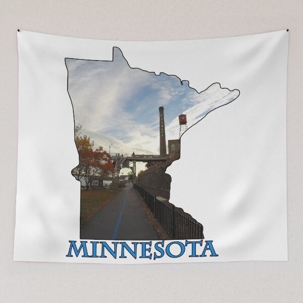 Item preview, Minnesota Outline with Fall Picture designed and sold by gorff.