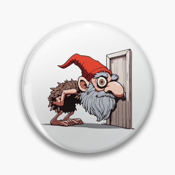 Item preview, The Yule Lads: Doorway-Sniffer (Gáttaþefur) without text designed and sold by BaldMonkDesigns.