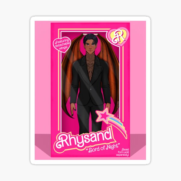 Rhysand Doll (With Wings) Sticker