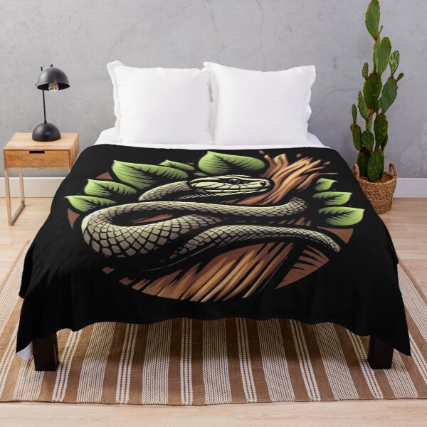 Item preview,  snake on a leaf designed and sold by MiroArtAbstra.