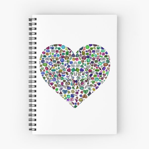 Item preview, Big Heart Peace and Love composed with Gemstones and Diamonds designed and sold by DigitalGemArt.