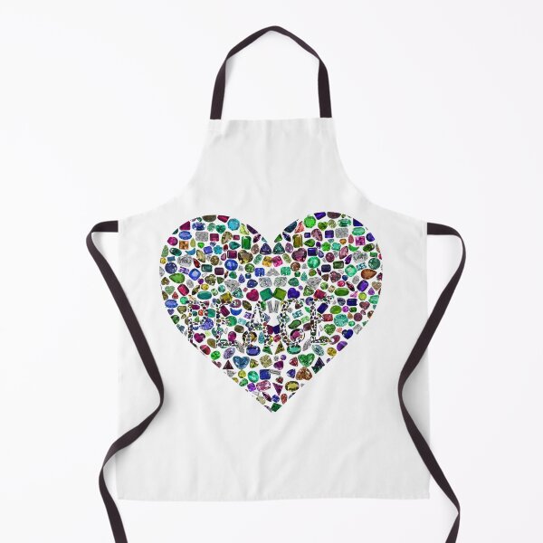 Item preview, Big Heart Peace and Love composed with Gemstones and Diamonds designed and sold by DigitalGemArt.