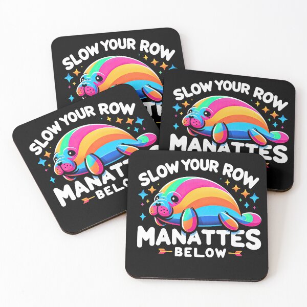 Item preview, Slow Your Row Manatees Below designed and sold by SandbarTees.
