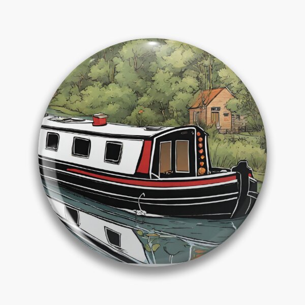 Item preview, Narrowboat just passed under a bridge designed and sold by canal-arts.