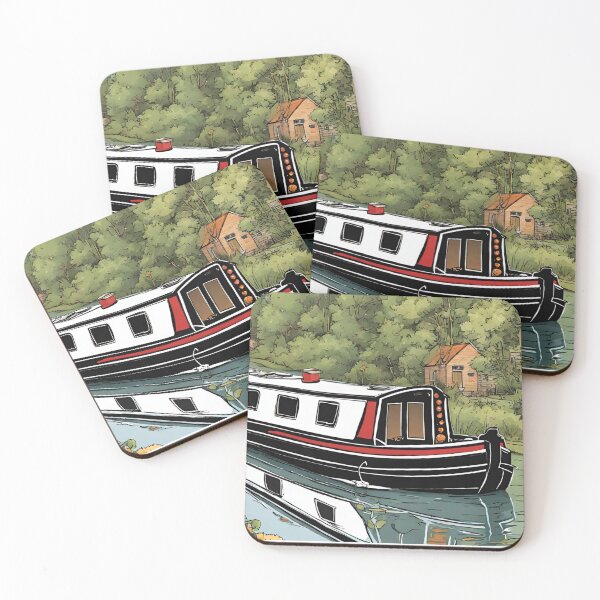 Item preview, Narrowboat just passed under a bridge designed and sold by canal-arts.