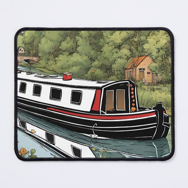 Item preview, Narrowboat just passed under a bridge designed and sold by canal-arts.