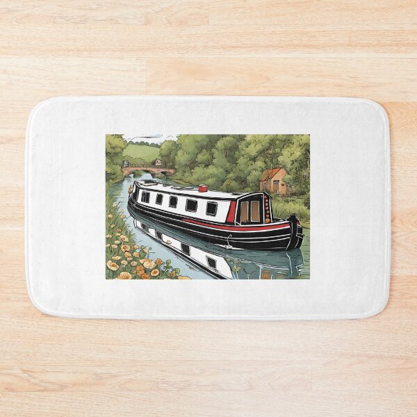 Item preview, Narrowboat just passed under a bridge designed and sold by canal-arts.