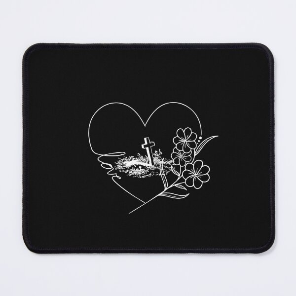 Item preview, Jesus cross with heart -sticker designed and sold by Faithandpattern.