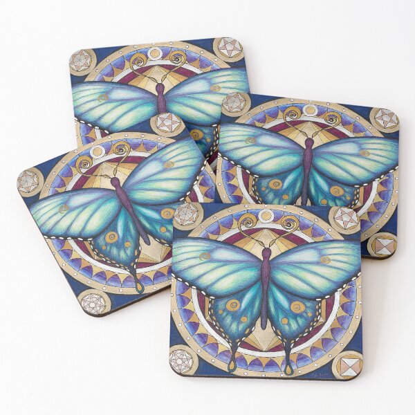 Item preview, Butterfly mandala designed and sold by Wolkenschiff.