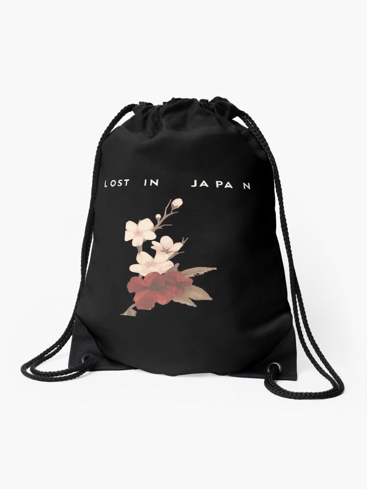 Lost In Japan Shawn Mendes Drawstring Bag By Jackaustin Redbubble