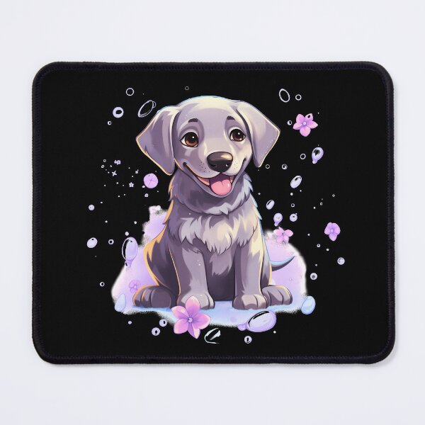 Item preview, Cute Silver Grey Labrador Retriever Puppy Illustration  designed and sold by NBSStore.