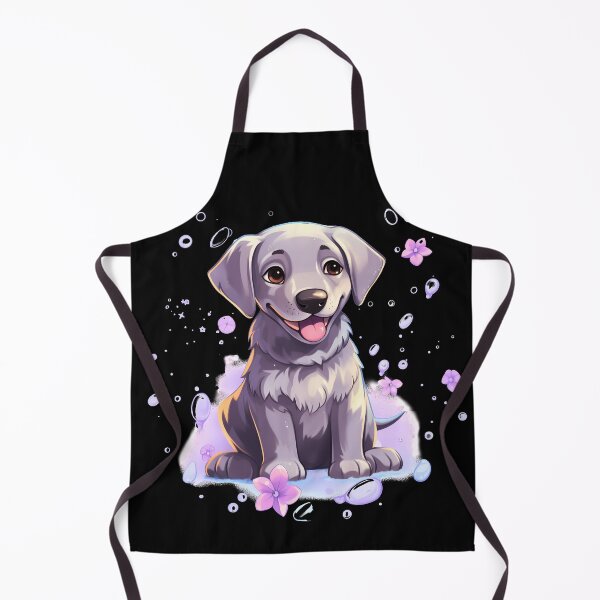 Item preview, Cute Silver Grey Labrador Retriever Puppy Illustration  designed and sold by NBSStore.