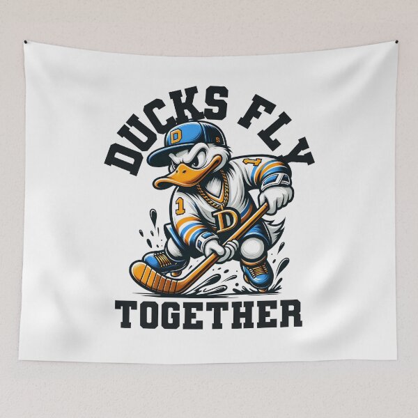 Item preview, Ducks Fly Together Hockey designed and sold by Drextor.
