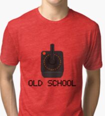 Old school - Classic Atari Controller Tri-blend T-Shirt