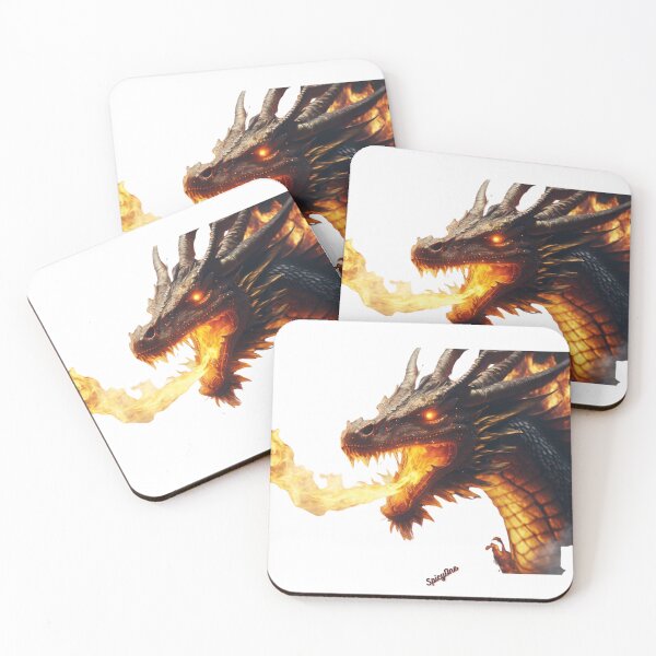Item preview, Angry Firey Dragon Face Art designed and sold by SpicyOne.