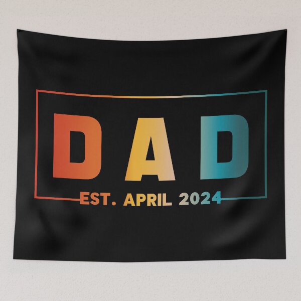 Item preview, Dad Est April 2024 Vintage To Be New Daddy Father's Day designed and sold by jaggyboy.