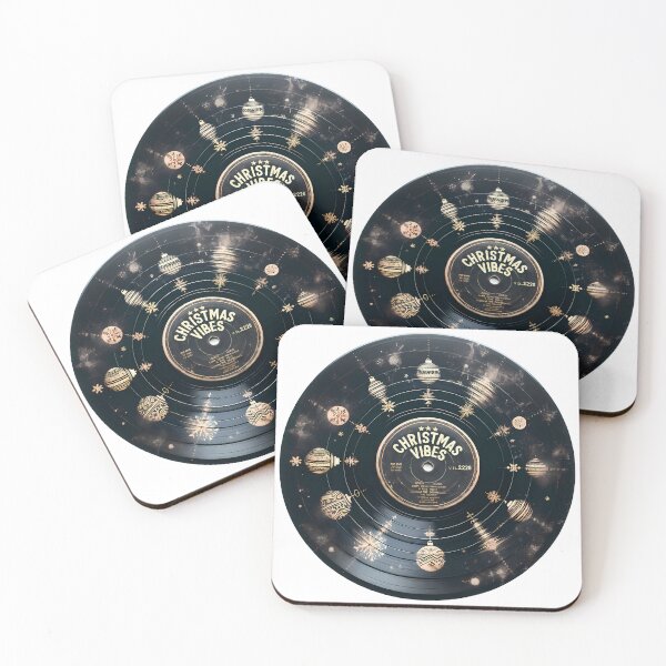 Item preview, Festive Melodies Vinyl Record - "Christmas Vibes" Ornamental Edition designed and sold by OblakShop.