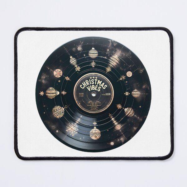 Item preview, Festive Melodies Vinyl Record - "Christmas Vibes" Ornamental Edition designed and sold by OblakShop.