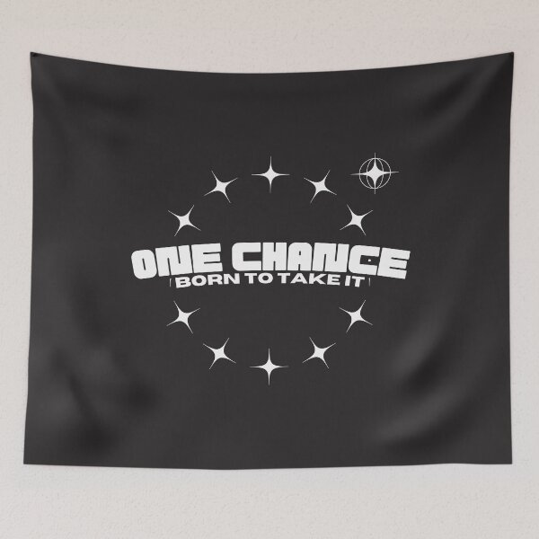 Item preview, One chance abstract geometric motivational design designed and sold by ModernAndFunky.