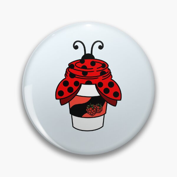 Item preview, Kawaii Coffee | Ladybug - Raspberry Cappuccino designed and sold by MyMushroomGrove.
