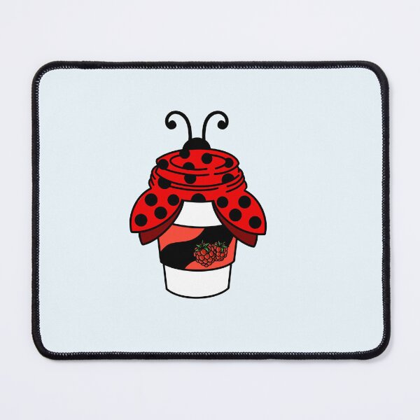 Item preview, Kawaii Coffee | Ladybug - Raspberry Cappuccino designed and sold by MyMushroomGrove.
